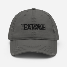 Load image into Gallery viewer, Distressed Hat black embroidery